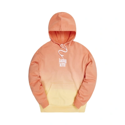 Pre-owned Kith For Lucky Charms Dip Dye Williams Iii Hoodie Orange/yellow