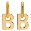 BALENCIAGA BALENCIAGA GOLD XL B CHAIN EARRINGS