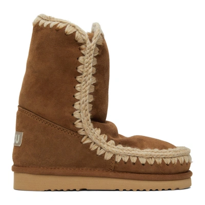 Mou 20mm Eskimo 24 Shearling Boots In Brown