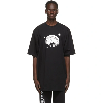 Vetements Magic Unicorn Unisex Graphic Tee In Black