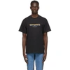 VETEMENTS BLACK 'THINK DIFFERENTLY' T-SHIRT
