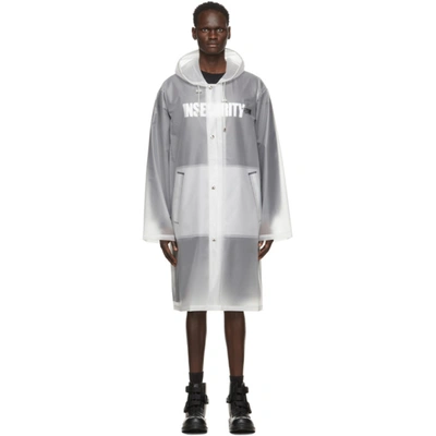 Vetements Limited Edition Transparent-rubber Hooded Raincoat