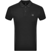 BOSS CASUAL BOSS PRIME SHORT SLEEVED POLO T SHIRT BLACK