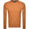 Lyle & Scott Crew Neck Lambswool Blend Jumper - Anniversary Gold Marl In Brown