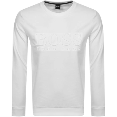 Boss Business Boss Bodywear Heritage Crew Neck Sweatshirt White
