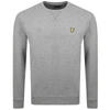 Lyle & Scott Lyle And Scott Crew Neck Merino Knit Jumper Grey In Grey