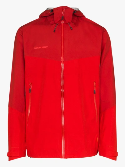 Mammut Paclight Hooded Jacket In Red