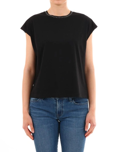 Celine Black T-shirt Mini Studs