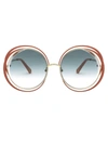 CHLOÉ CHLOÉ EYEWEAR CARLINA ROUND SUNGLASSES