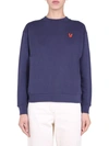 Etre Cecile Embroidered Bulldog Sweatshirt In Blue