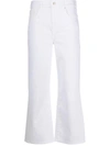 Seven Dojo Tailorless Flare Leg Jeans In White