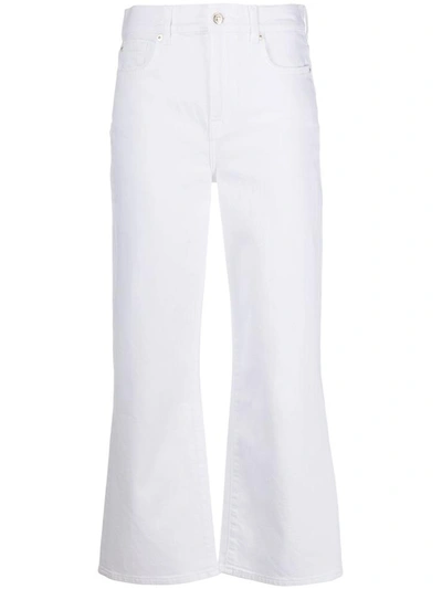 Seven Dojo Tailorless Flare Leg Jeans In Luxe White
