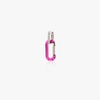 Eéra 18k White Gold Chiara Small Diamond Single Drop Earring In Pink