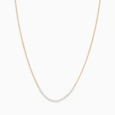 Wilder Shimmer Delicate Necklace In Silver Plated Brass, Women's In Gold/silver/white Crystal