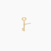 SINGLE STUD KEY CHARM STUD IN GOLD PLATED BRASS, WOMEN'S IN GOLD/KEY BY SINGLE STUD