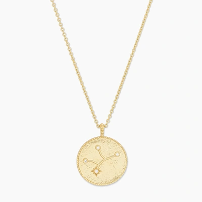 Astrology Coin Necklace (virgo) In Gold