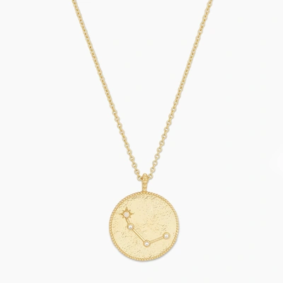 Astrology Coin Necklace (aries) In Gold