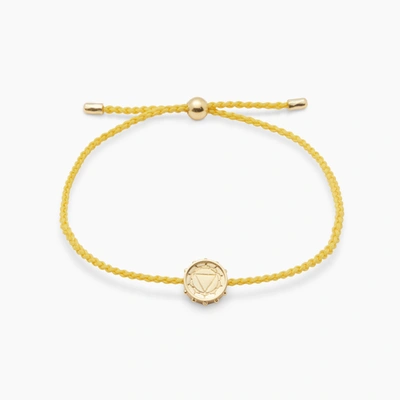 Chakra Solar Plexus  Coin Bracelet In Gold Plated Brass, Women's In Gold/yellow