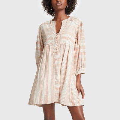 Mirth Goop-exclusive Anguilla Dress In Pink Stripe
