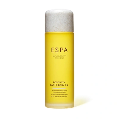 Espa Positivity Bath Body Oil 3.3 Fl. Oz. In Green