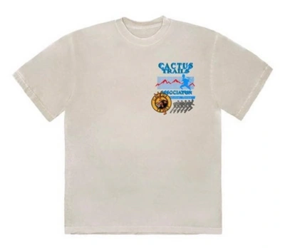 Pre-owned Travis Scott  Cactus Trails Assn T-shirt Cream