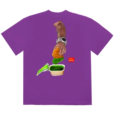 Pre-owned Travis Scott X Mcdonald's Cactus Sauce Iii T-shirt Purple