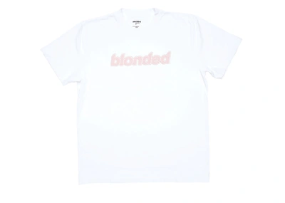 Pre-owned Frank Ocean Blonded Logo T-shirt White/pink