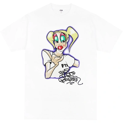 Pre-owned Ftp  Woman Tee Tee White