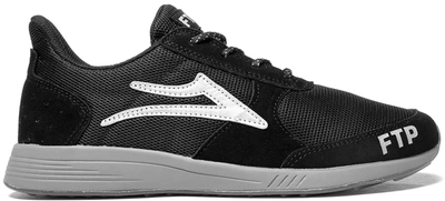 Pre-owned Lakai  Evo Ftp In Black/reflective Suede