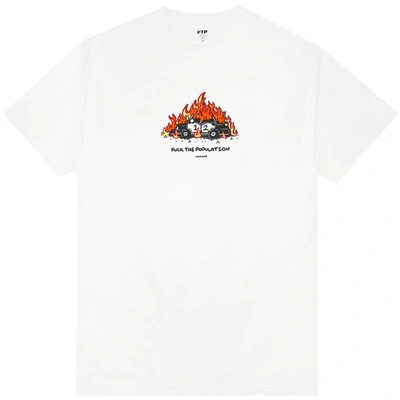 Pre-owned Ftp  Cop Car Tee White
