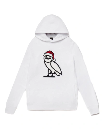 Pre-owned Ovo  Holiday Owl Hoodie White