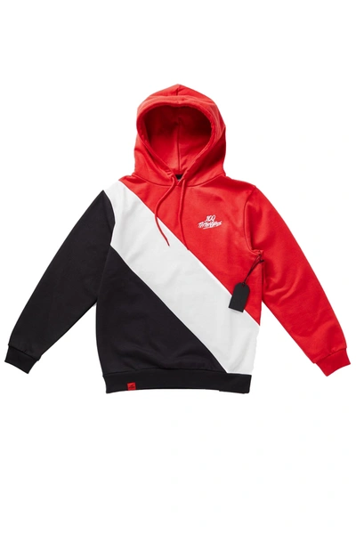 Pre-owned 100 Thieves Tri Color Hoodie Red/black/white