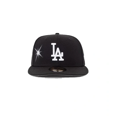 Pre-owned Ay El Ay En Los Angeles Dodgers Fitted Hat Black Pre-owned Ay El Ay En Los Angeles Dodgers Fitted Hat Black