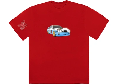 Pre-owned Travis Scott  Jackboys Vehicle T-shirt Red
