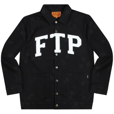Pre-owned Ftp  Bullet Hole Denim Jacket Black