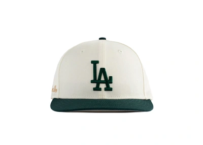 Pre-owned Aimé Leon Dore Aime Leon Dore X New Era Dodgers Hat Ivory/dark Green