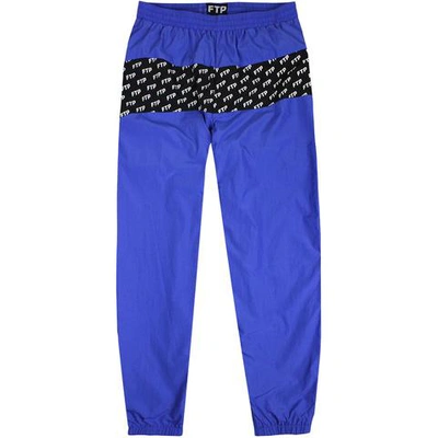 Pre-owned Ftp  Allover Panel Track Pant Blue