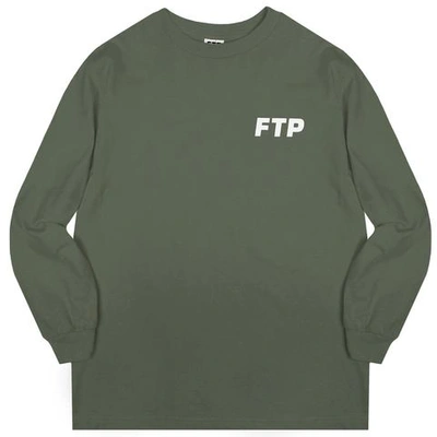 Pre-owned Ftp Logo L/s Tee Olive