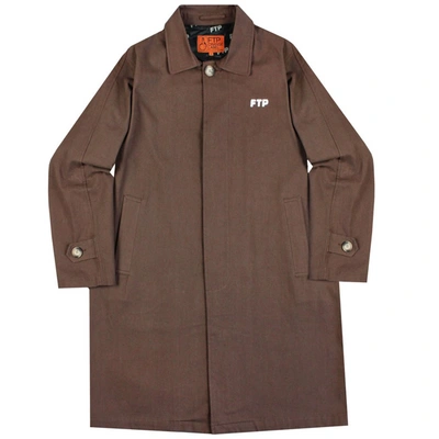 Pre-owned Ftp  Crucifix Trench Coat Brown