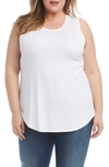 KAREN KANE SHIRTTAIL TANK,L12190W