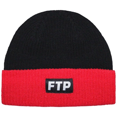 Pre-owned Ftp  Two Tone Logo Beanie Black