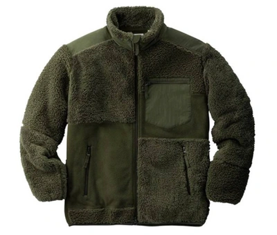 Pre-owned Uniqlo X Engineered Garments Fleece Combination Jacket (japanese Sizing) Olive