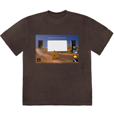 Pre-owned Travis Scott  Monolith Day T-shirt Brown