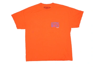 Pre-owned Travis Scott  Astroworld Ny Exclusive T-shirt Orange