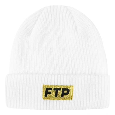 Pre-owned Ftp  10 Year Logo Beanie White
