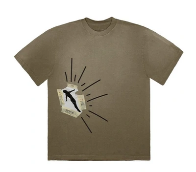 Pre-owned Travis Scott  Highest In The Room Dive T Shirt Olive