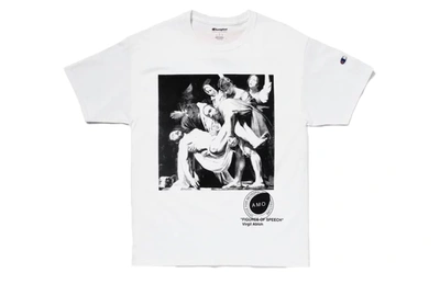 Pre-owned Virgil Abloh  X Mca Figures Of Speech Pyrex Caravaggio Tee White