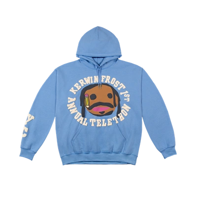 Pre-owned Cactus Plant Flea Market  For Kerwin Frost Telethon Hoodie Blue