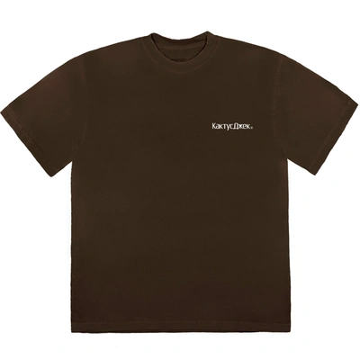 Pre-owned Travis Scott  The Scotts Sicko Event T-shirt Brown