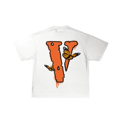 Pre-owned Juice Wrld  X Vlone Butterfly T-shirt White